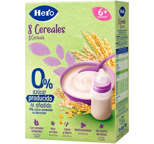 GERBER Papillas de Cereales para Bebés Multicereales 0% 250G