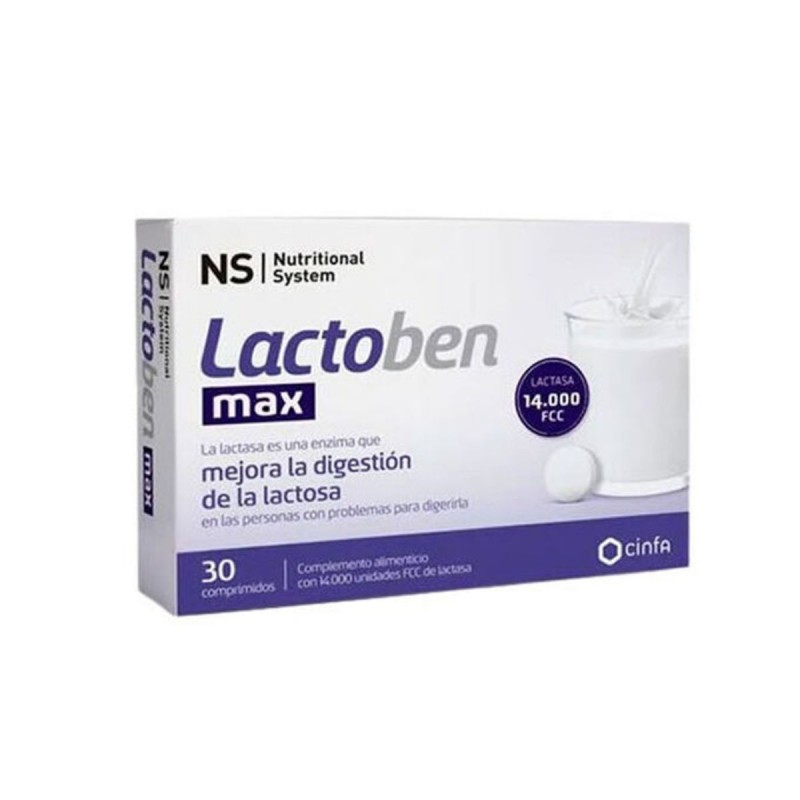 NS LACTOBEN MAX 14000 FCC 30 COMPRIMIDOS Parafarmacia