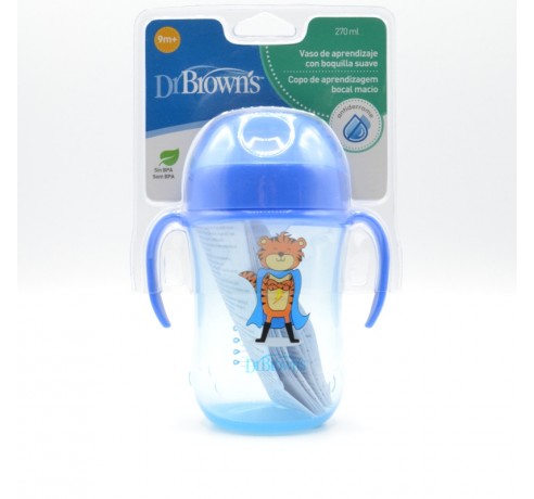 TAZA EDUCATIVA DR BROWN´S NATURAL FLOW + 9M 270 Vajilla y accesorios