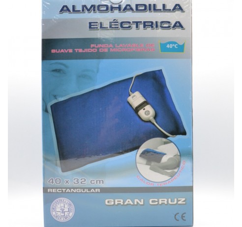 ALMOHADILLA ELECTRICA RECTANGULAR 40X32 CM GRAN CRUZ Terapia frío/calor