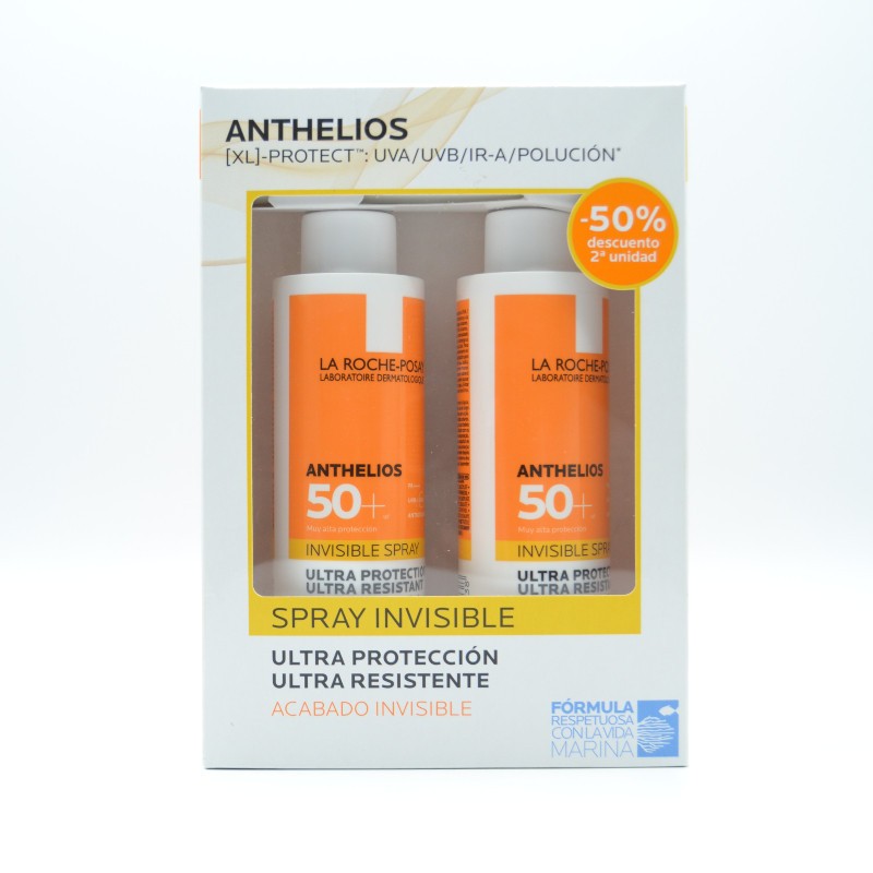 ANTHELIOS SPRAY INVISIBLE 50+ DUPLO 2X200 ML Corporal adulto