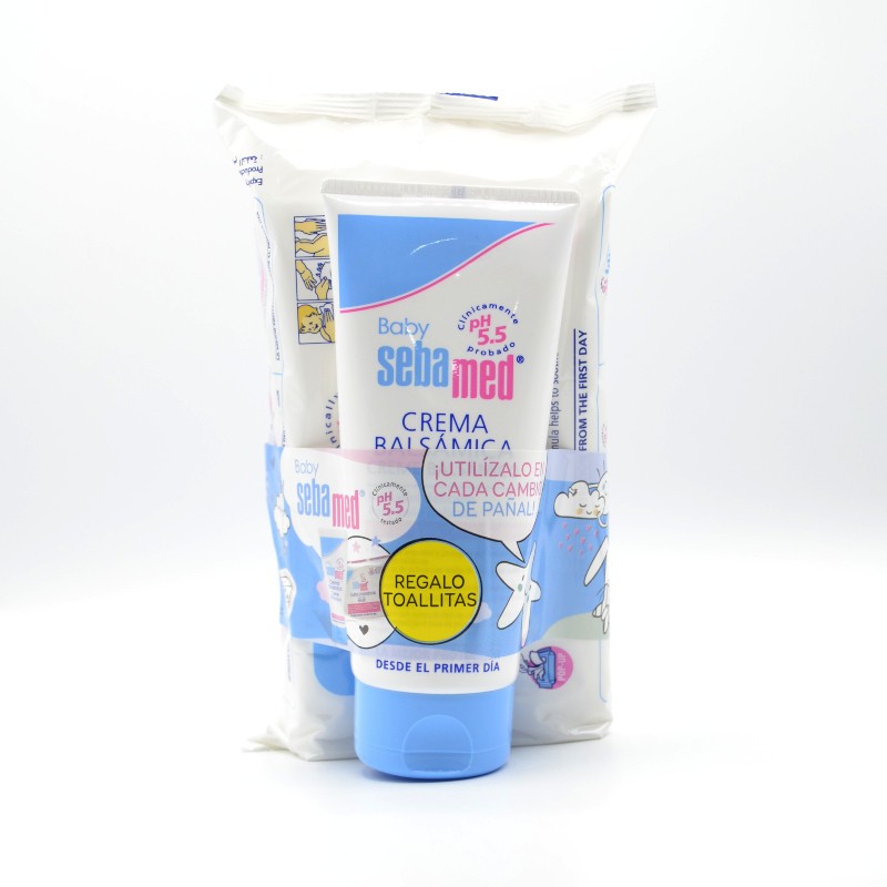 SEBAMED BABY PACK TOALLITAS+CREMA BALSAMICA Higiene e hidratación