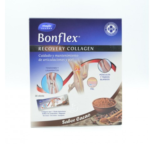 BONFLEX RECOVERY COLAGENO 30STICKS CACAO Articulaciones y huesos