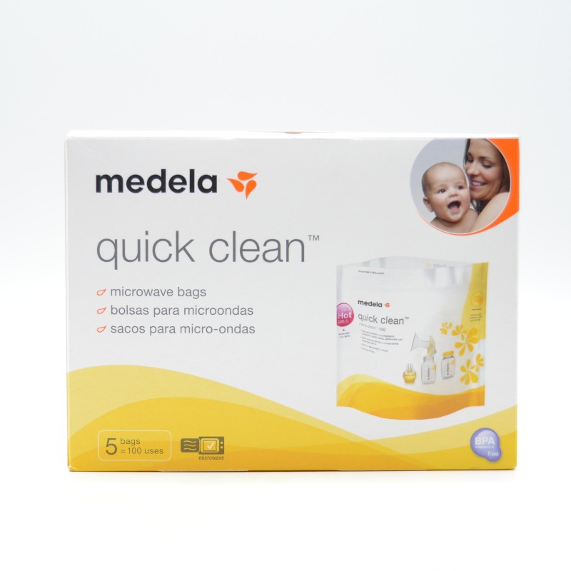 MEDELA BOLSAS PARA MICROONDAS REUTILIZABLES QUIC Lactancia