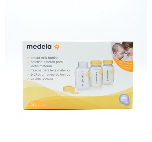 MEDELA BOTELLA BIBERON 150 ML 3 U Lactancia