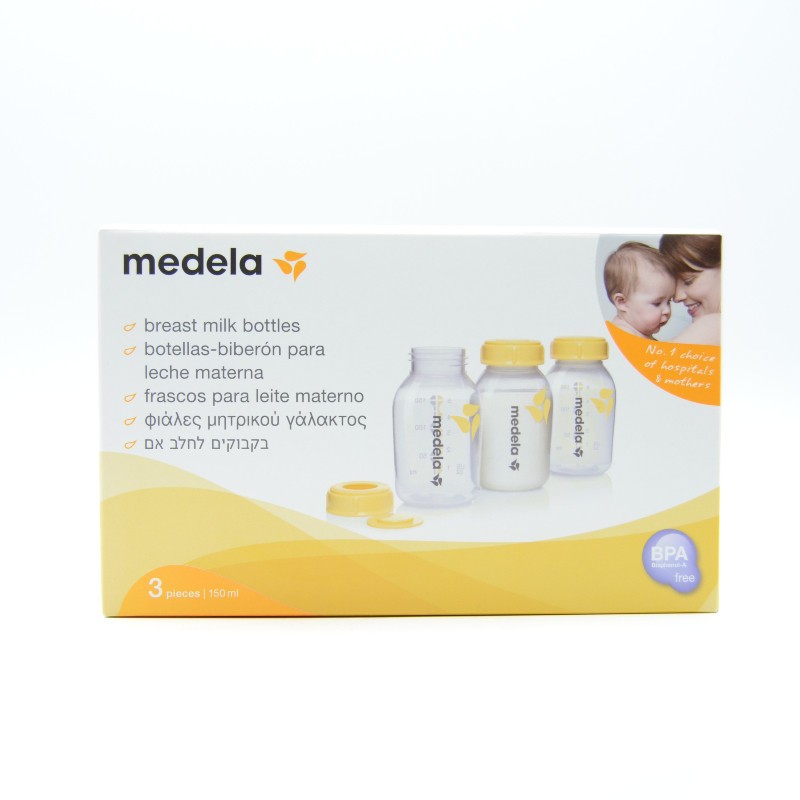 MEDELA BOTELLA BIBERON 150 ML 3 U Lactancia