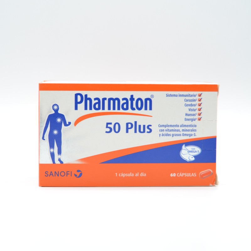 PHARMATON 50 PLUS 60 CAP Energía y vitalidad