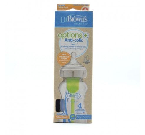 BIBERON VIDRIO DR BROWN´S OPTIONS B/A 270 ML Biberones y tetinas