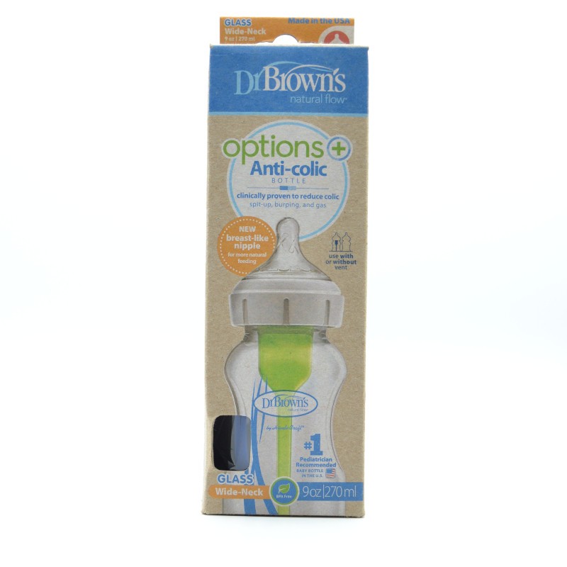 BIBERON VIDRIO DR BROWN´S OPTIONS B/A 270 ML Biberones y tetinas