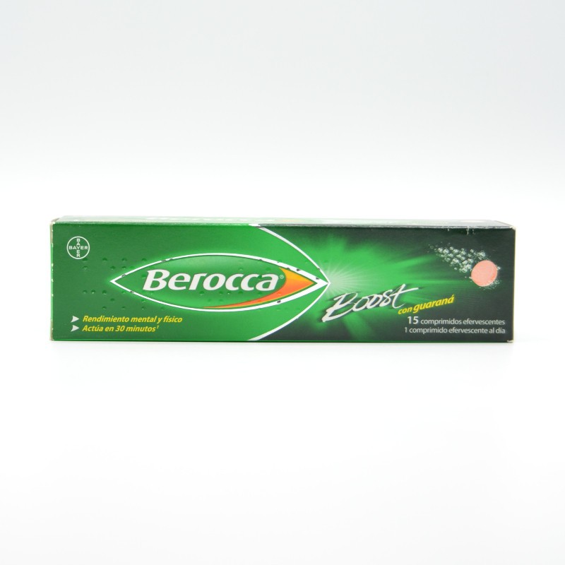 BEROCCA BOOST 15 COMPRIMIDOS EFERVESCENTES Energía y vitalidad