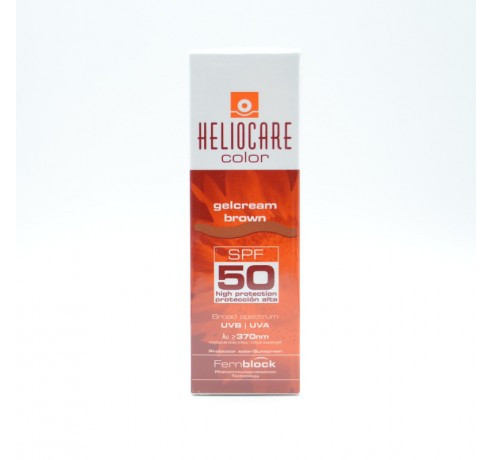 HELIOCARE COLOR GELCREAM BROWN SPF50 50ML. Parafarmacia