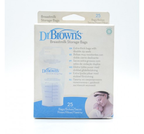 DR BROWN´S BOLSA LECHE MATERNA 25 U Lactancia