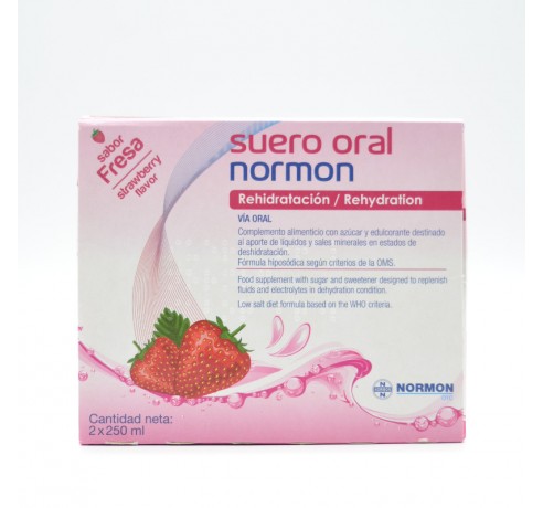 SUERO ORAL NORMON FRESA 250 ML 2 U Probióticos y sueros de rehidratación