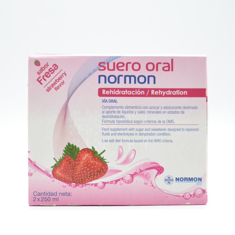 SUERO ORAL NORMON FRESA 250 ML 2 U Probióticos y sueros de rehidratación