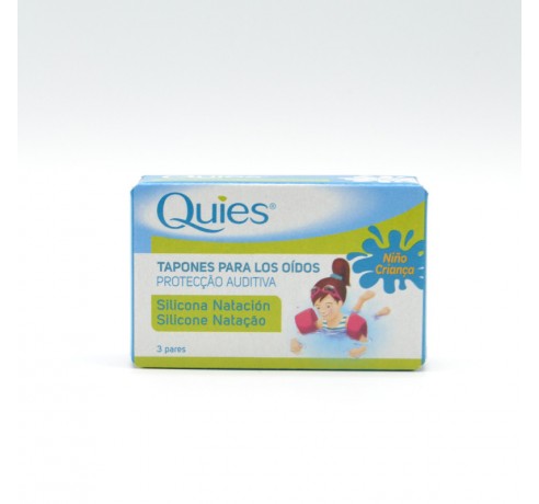 QUIES TAPONES SILICONA NATACION NIÑOS 6U Tapones