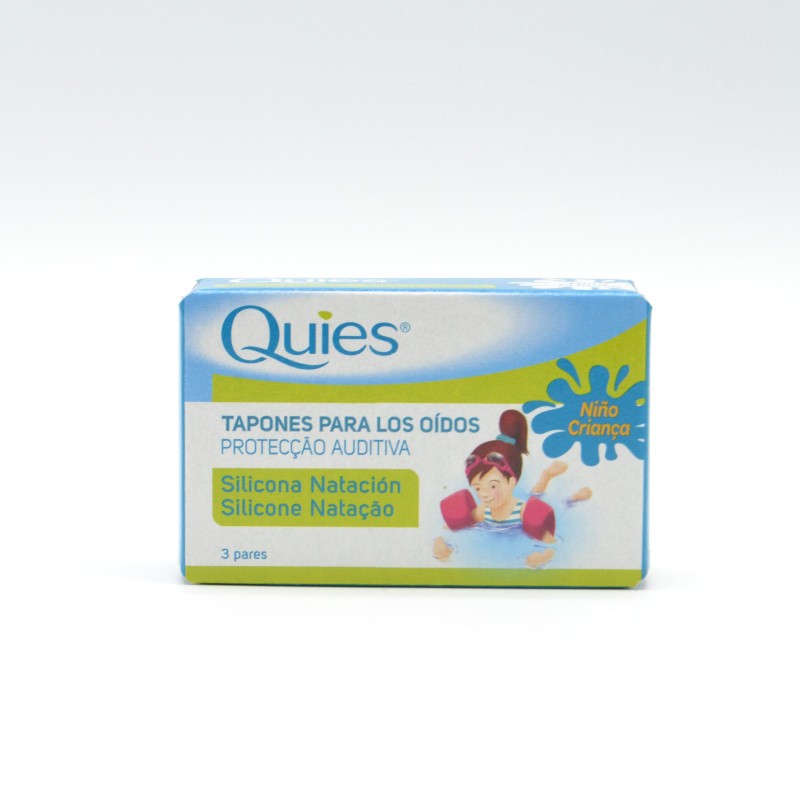 QUIES TAPONES SILICONA NATACION NIÑOS 6U Tapones