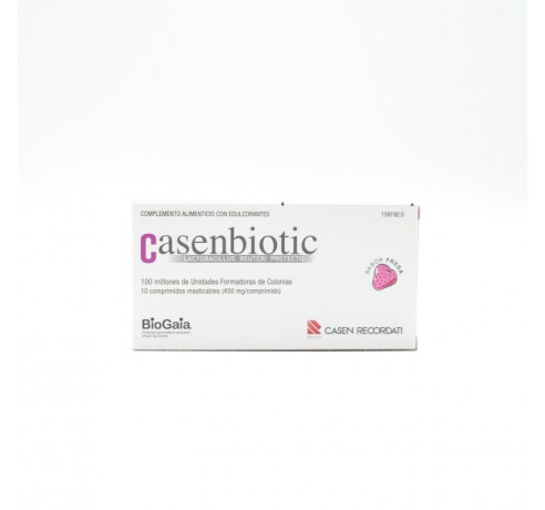 CASENBIOTIC FRESA 10 COMPRIMIDOS Probióticos y sueros de rehidratación