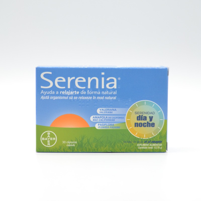 SERENIA 30 CAPSULAS Regulación de estrés y ciclo del sueño