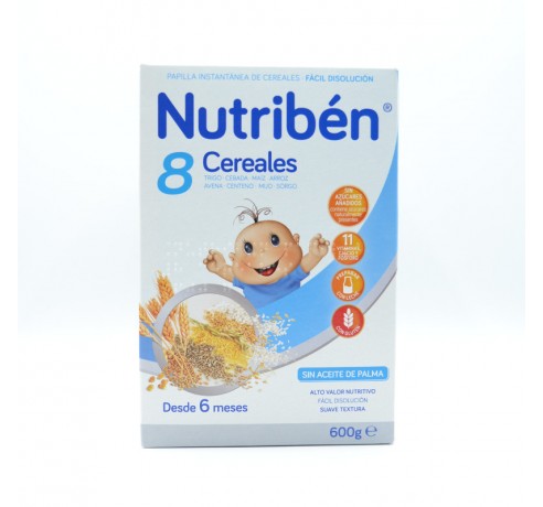 NB PAPILLA 8 CEREALES 600 G Papillas y snacks