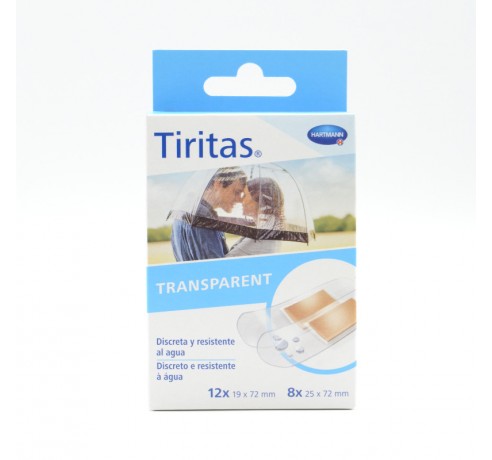 TIRITAS TRANSPARENT SURTIDO 2 TAMAÑOS 20 U HARTM Cuidado de los pies