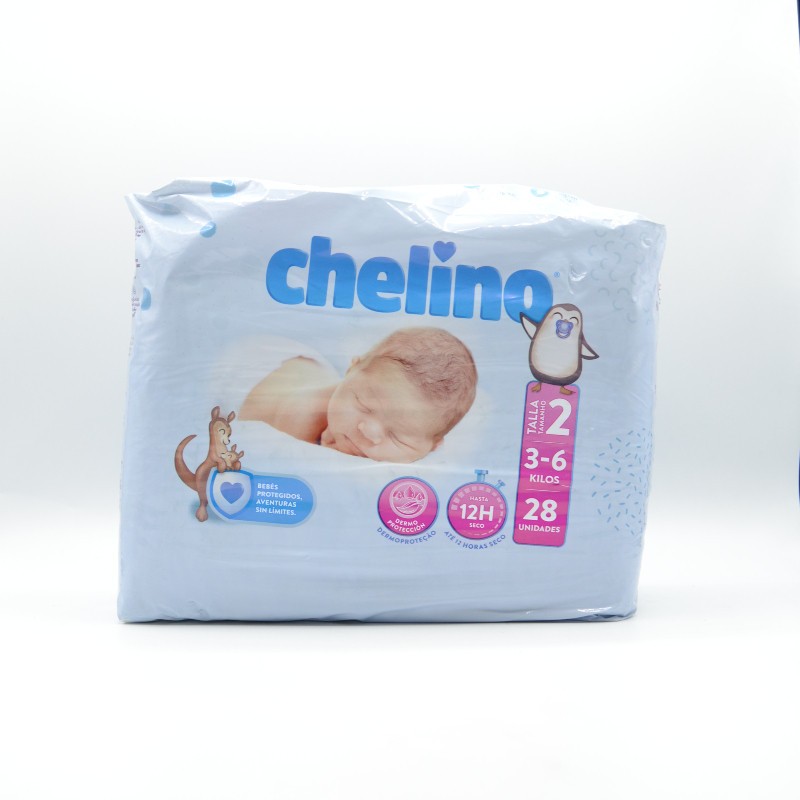 Chelino Nature Pañales Talla 2 3-6 kg 28 Uds