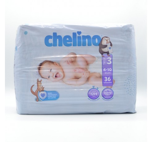 Venta de Pañal Chelino T/3 (4-10 Kg )36 U ¡Mejor Precio!