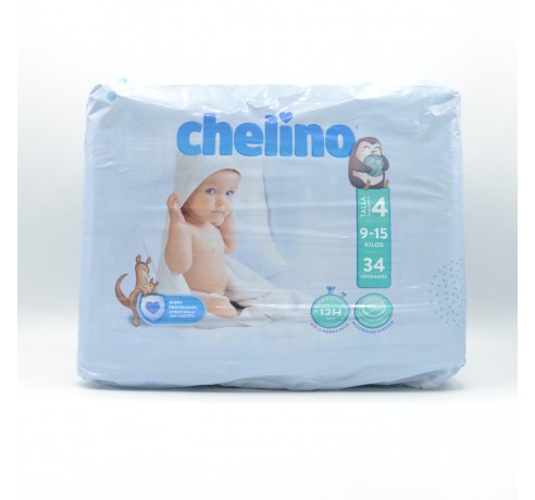 PAÑAL CHELINO T/4 (9-15KG) 34 U Pañales y toallitas