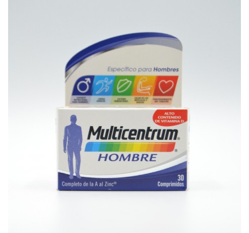 MULTICENTRUM HOMBRE 30 COMP Energía y vitalidad