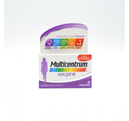 MULTICENTRUM MUJER 30 COMP Energía y vitalidad