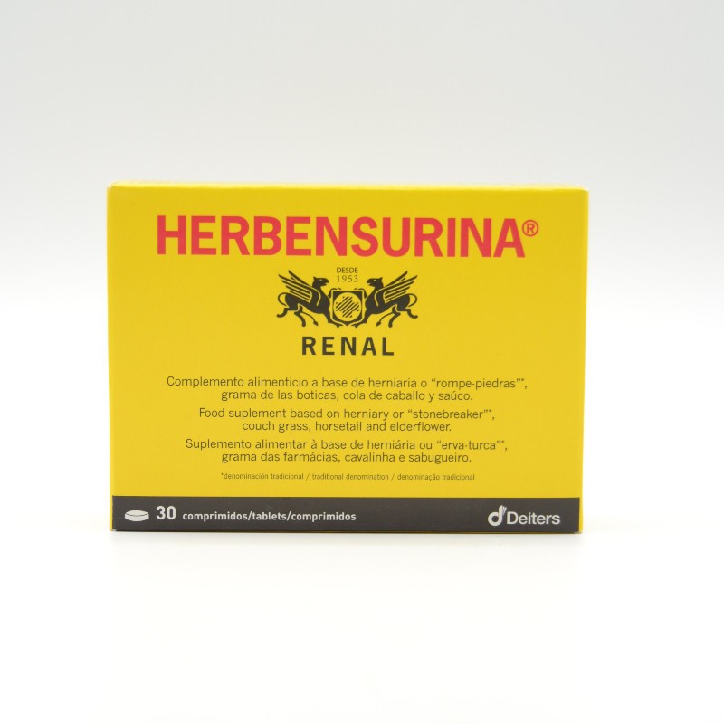 HERBENSURINA 30 COMPRIMIDOS Salud de las vias urinarias