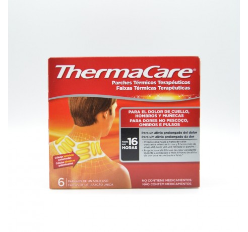 THERMACARE CUELLO HOMBROS Y MUÑECAS 6 PARCHES T Terapia frío/calor