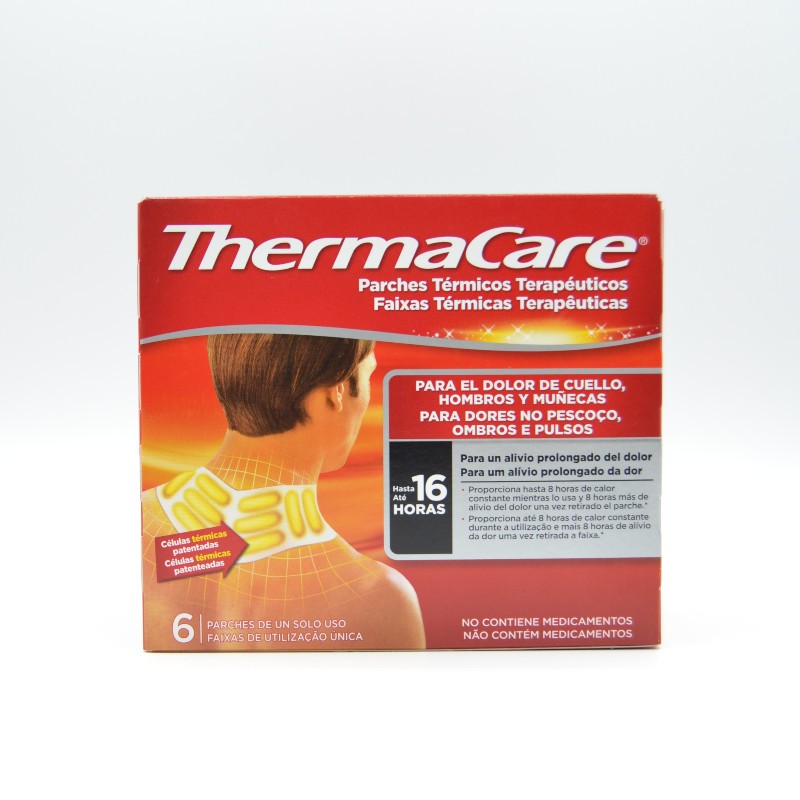 THERMACARE CUELLO HOMBROS Y MUÑECAS 6 PARCHES T Terapia frío/calor