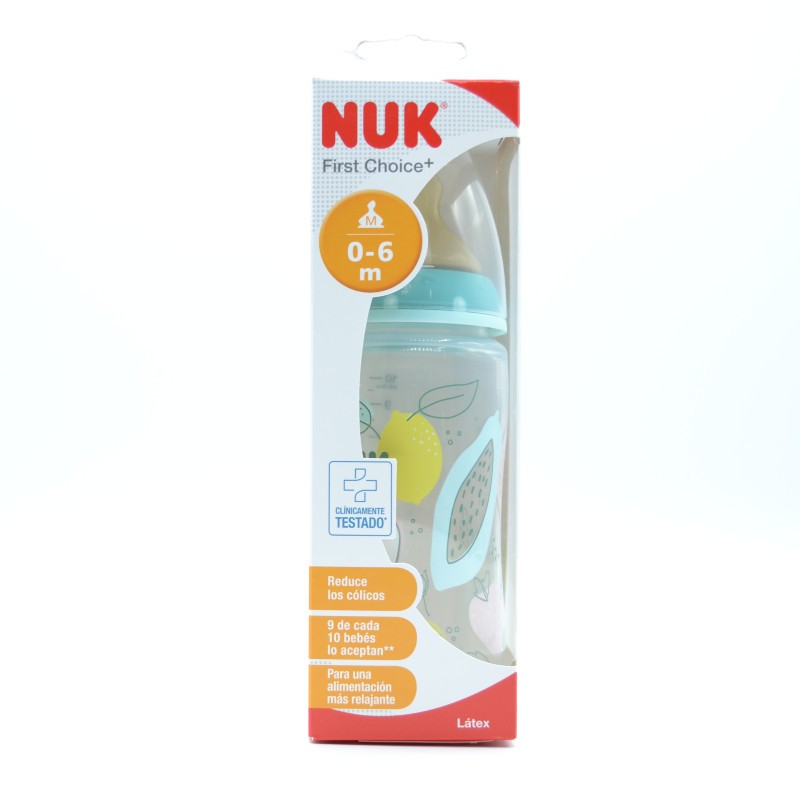 BIBERON NUK LATEX 0-6M M 300ML Biberones y tetinas
