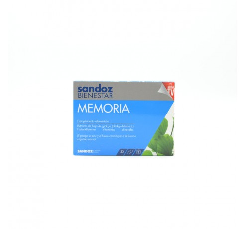 SANDOZ BIENESTAR MEMORIA 30CAP Memoria y estudio