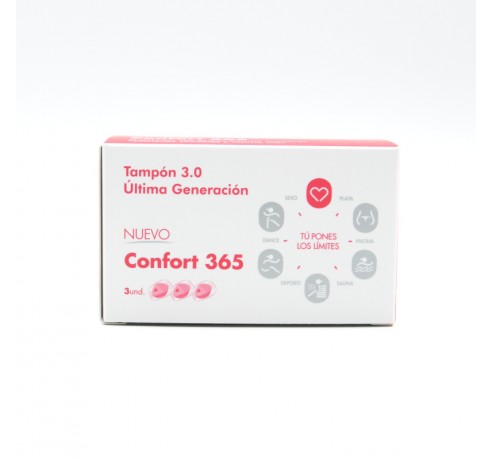 TAMPONES VALUE+ CONFORT 365 3 ESPONJAS VAGINALES Menstruación