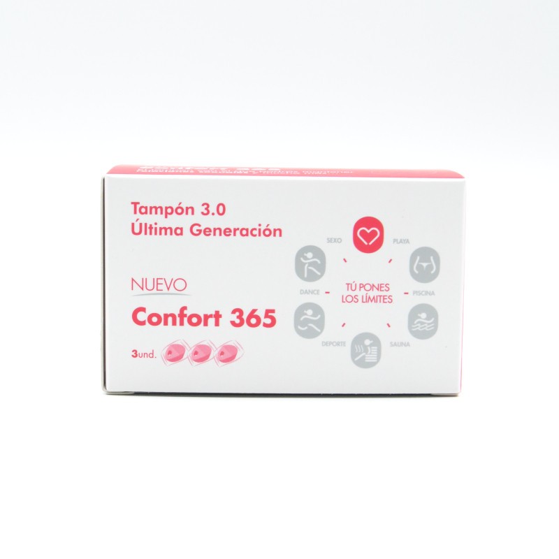 TAMPONES VALUE+ CONFORT 365 3 ESPONJAS VAGINALES Menstruación