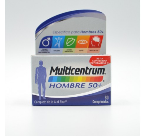 MULTICENTRUM HOMBRE 50+ 30 COMP Energía y vitalidad