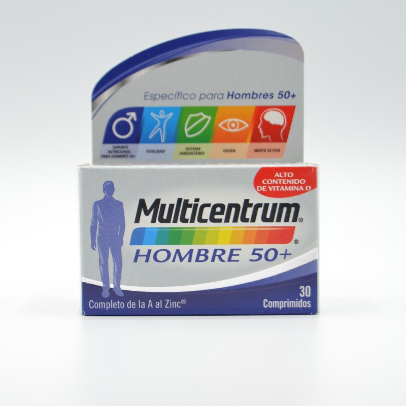 MULTICENTRUM HOMBRE 50+ 30 COMP Energía y vitalidad