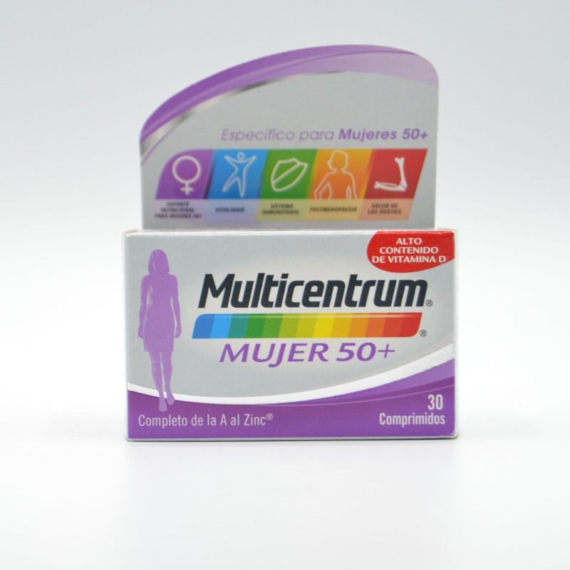 MULTICENTRUM MUJER 50+ 30 COMP Energía y vitalidad