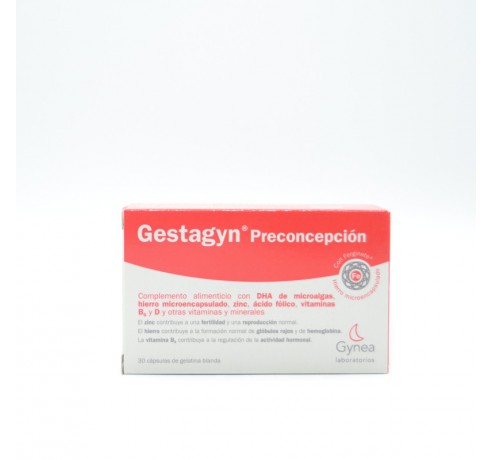 GESTAGYN PRECONCEPCION 30 CAPSULAS Gestación y embarazo