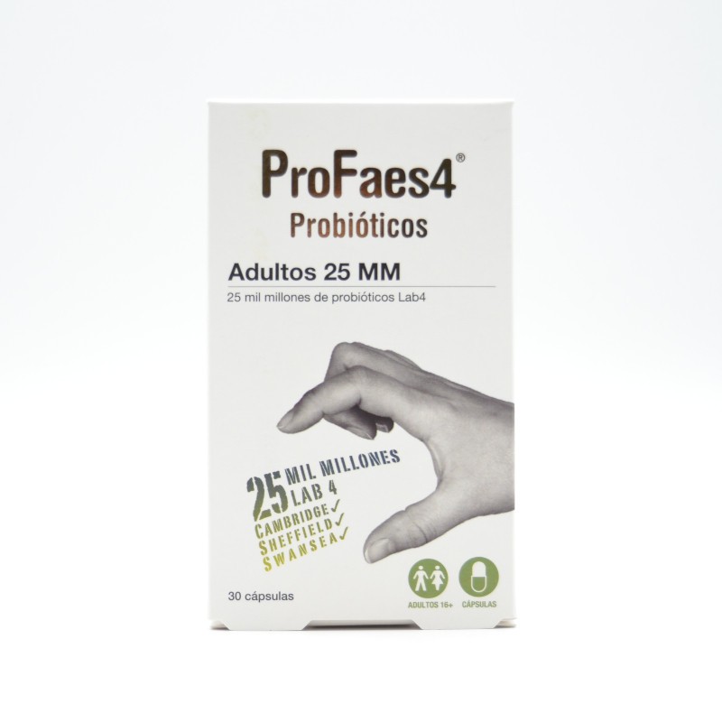 PROFAES4 ADULTOS 25MM 30 COMPRIMIDOS Probióticos y sueros de rehidratación