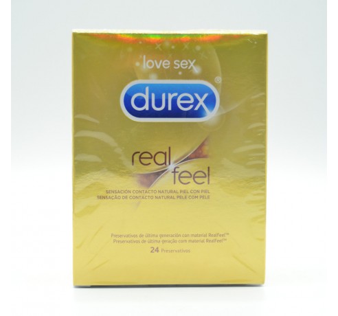 PRESERVATIVOS DUREX REAL FEEL S/LATEX 24 U Preservativos
