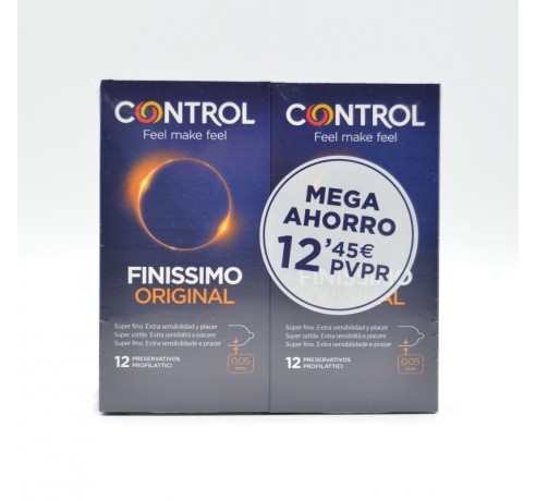 PRESERVATIVOS CONTROL FINISSIMO 12+12 UDS Preservativos