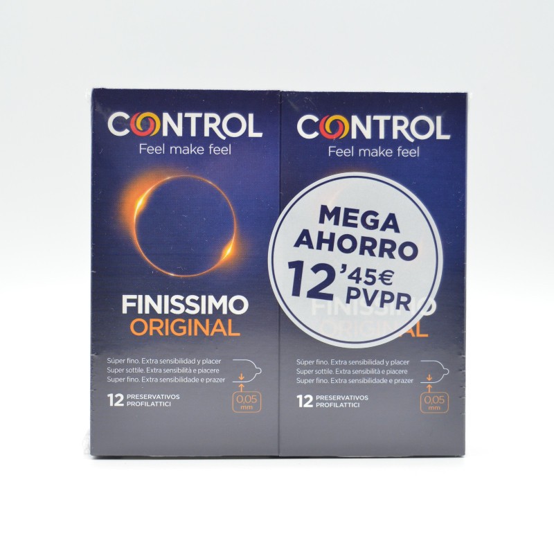PRESERVATIVOS CONTROL FINISSIMO 12+12 UDS Preservativos