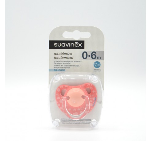 CHUPETE SUAVINEX SILICONA ANATOMICO 0-6M 1UD R Chupetes y broches