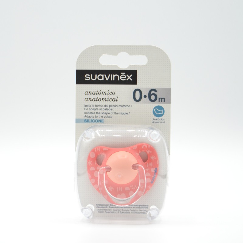 CHUPETE SUAVINEX SILICONA ANATOMICO 0-6M 1UD R Chupetes y broches