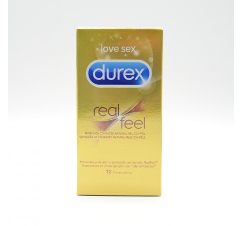 PRESERVATIVOS DUREX REAL FEEL S/LATEX 12U Preservativos