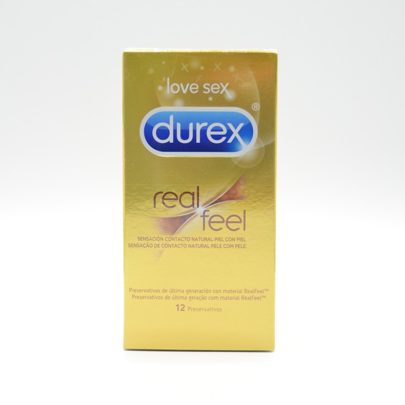 PRESERVATIVOS DUREX REAL FEEL S/LATEX 12U Preservativos