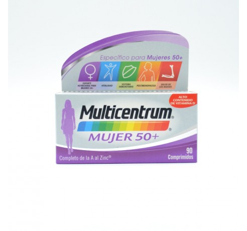 MULTICENTRUM MUJER 50+ 90 COMP Energía y vitalidad