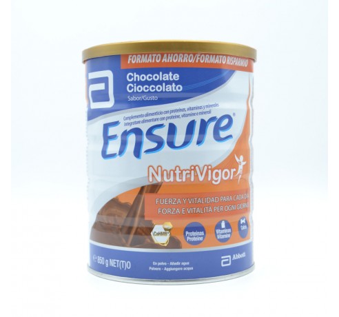 ENSURE NUTRIVIGOR CHOCOLATE 850 GR + 400 REGALO Nutrición de adulto